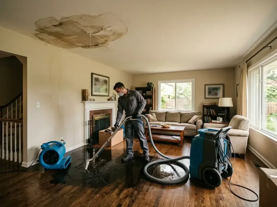attic-pipe-burst-ceiling-drip-008 — frequently asked questions, Water Damage Restoration & Carpet Care in Elkins Park, PA